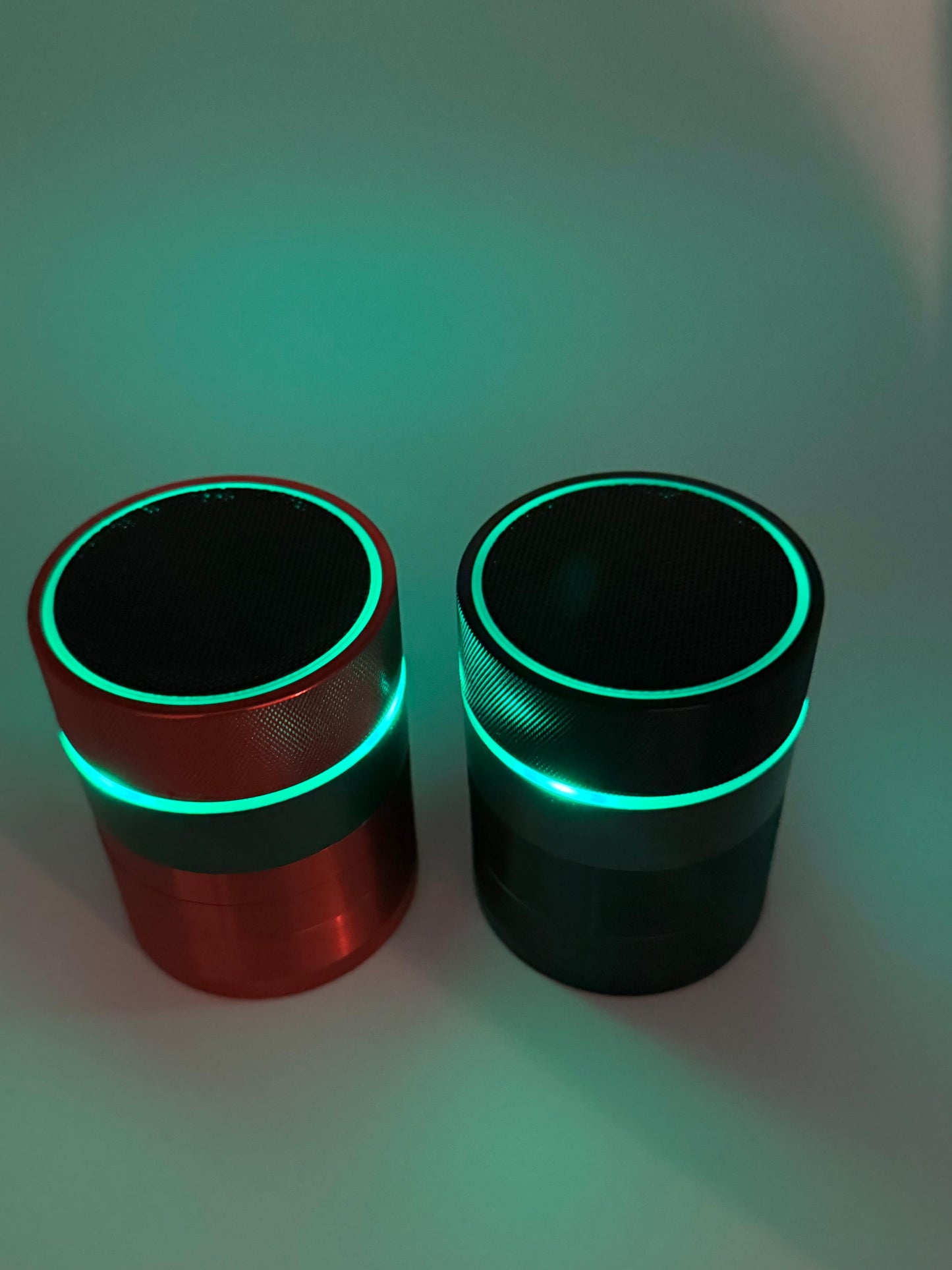 LED Bluetooth Speaker Grinder - Grind. Shine. Listen.